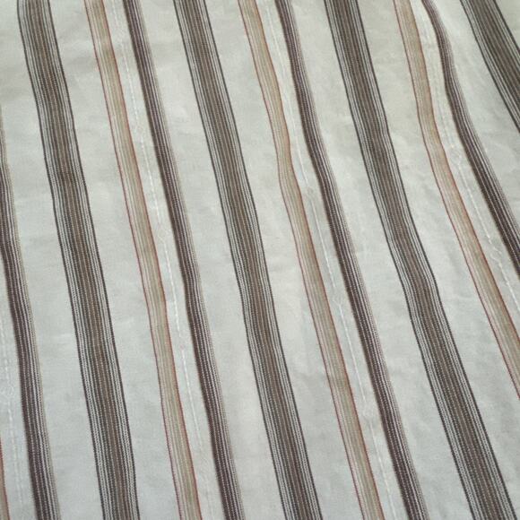 Vintage Faconnable Striped Shirt Cotton Button Up Collared Long Sleeve Medium - Picture 5 of 9